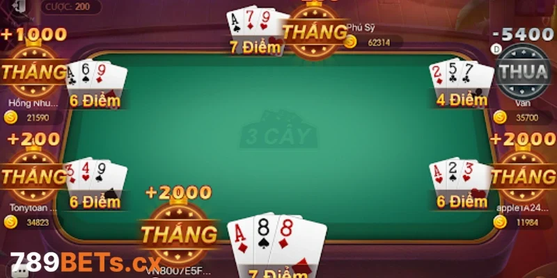 Tận dụng ưu thế khi có bài mạnh trong đánh bài 3 cây